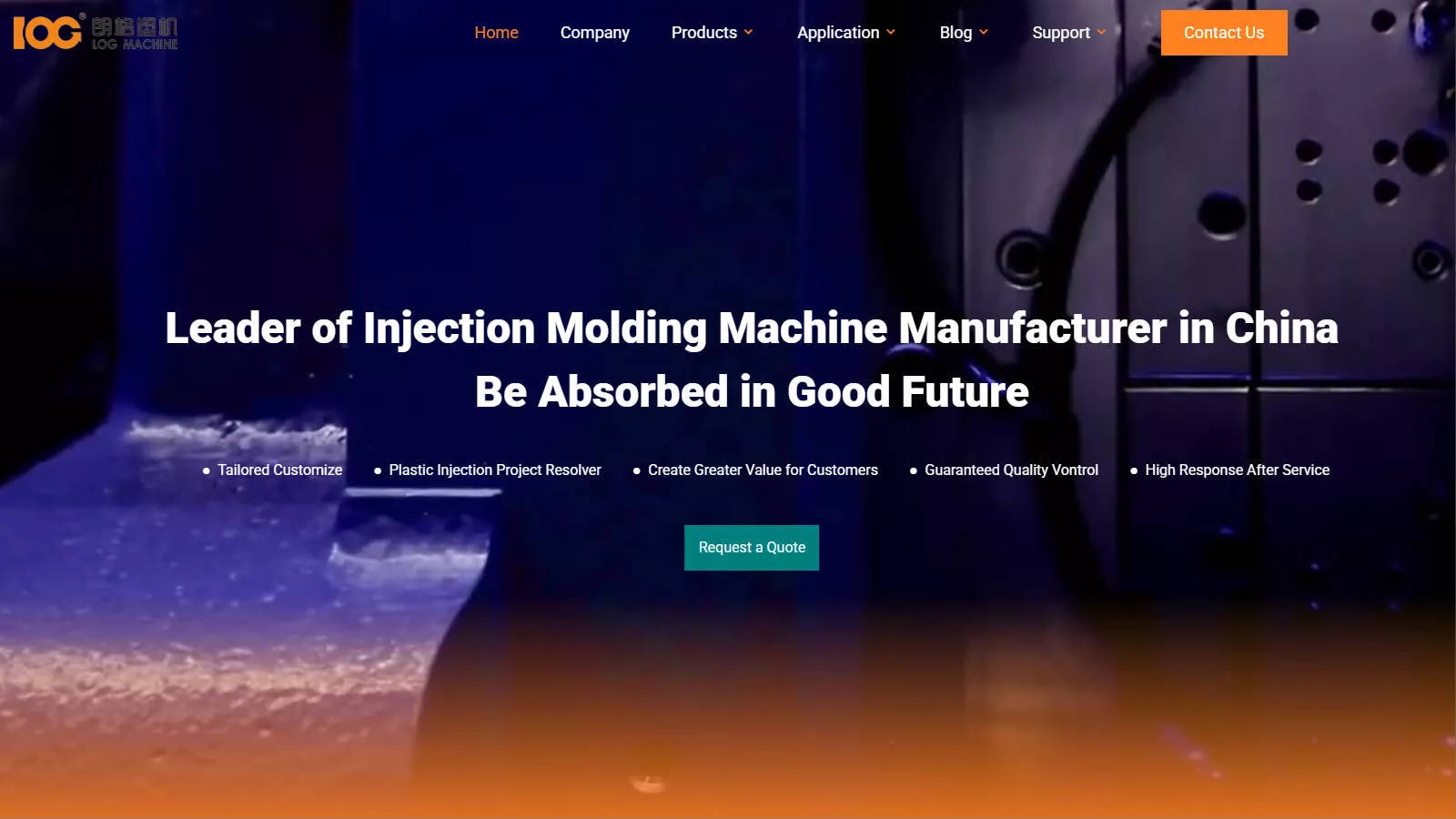 Log Machine Injection Molding Machines and Plastic Processing Equipment